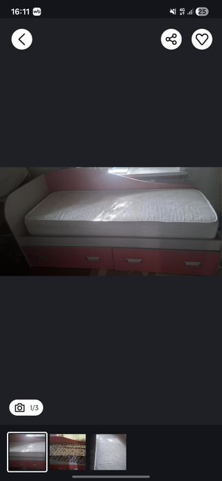 Продам кровать для девочки