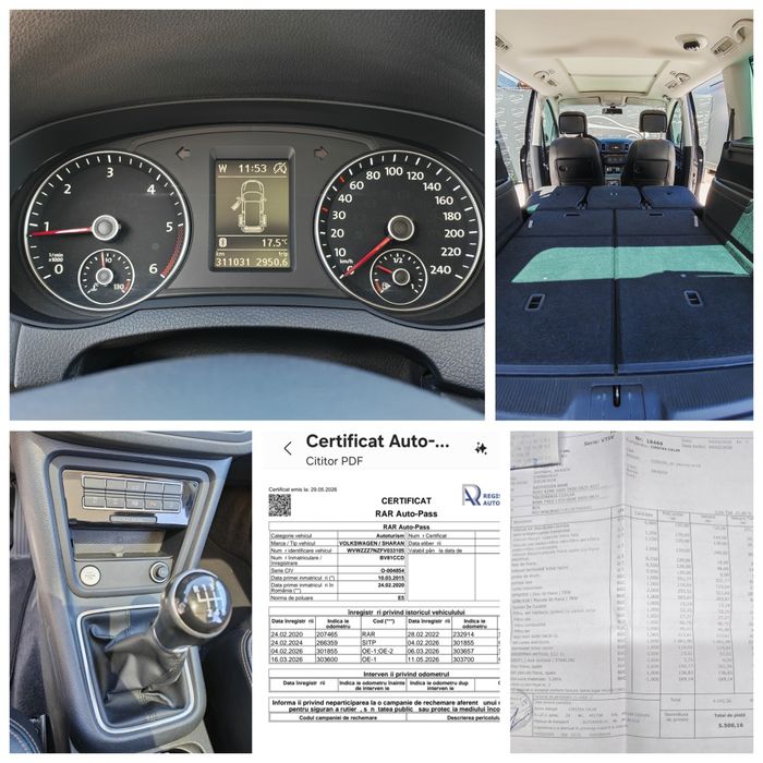 Volkswagen Sharan 2.0 TDI 177 CP *GARANȚIE* Panoramă /Carlig/Revizie completa