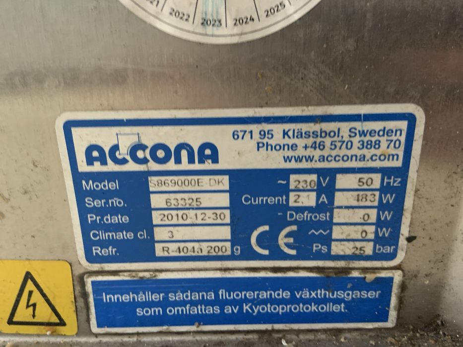 Сладкарска хладилна витрина / ШВЕЦИЯ 90см/