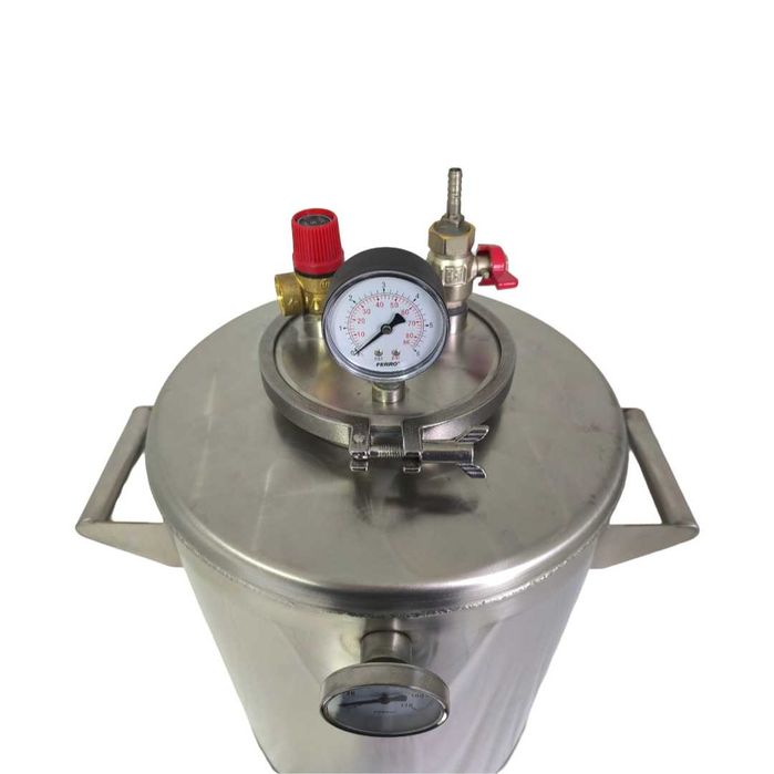Autoclav 40L pentru fabricarea conservelor Material : Inox alimentar AISI 304 NOU Garantie 24 luni
