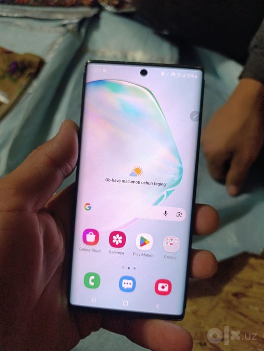 Samsung note 10 5g 12:256 xotira kamchilik yuq idial telifon