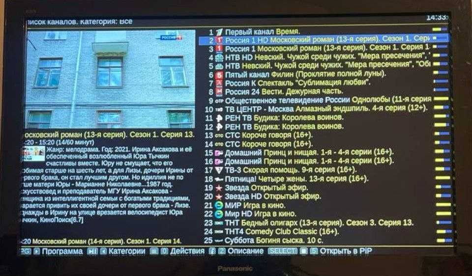 IPTV xizmati — 1000 / 1600 / 3600 TV kanallar