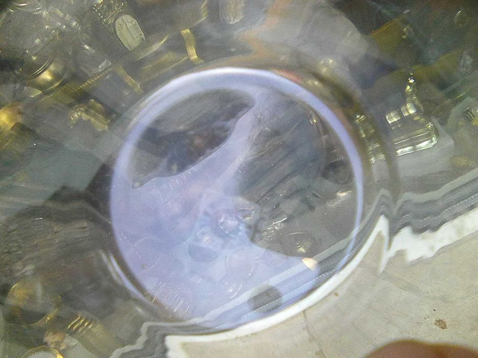 Сервиз за чай кафе от тънкостенни йенски чашки и медни подстаканчици