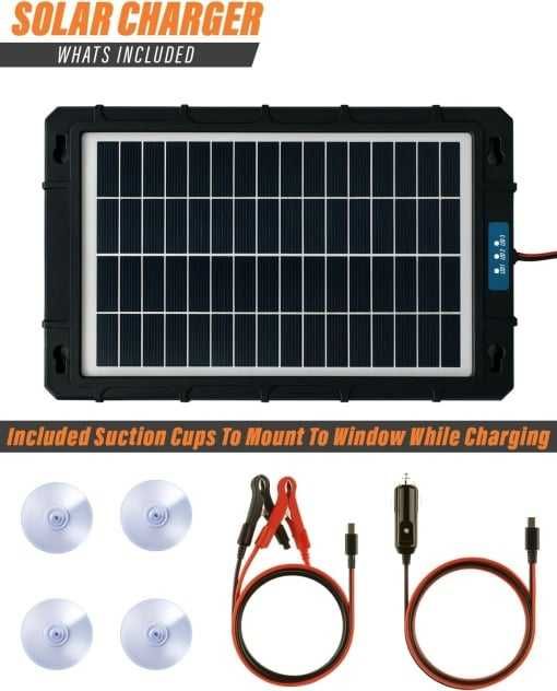 Panou solar portabil 7,5W, 12v incarcare acumulator auto