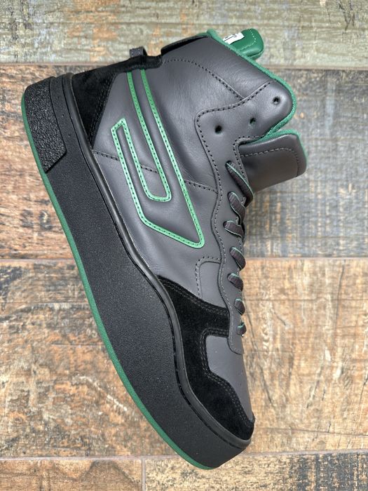 Diesel S-Ukiyo Mid X ( asphalt/verdant green ) sneakers inalt