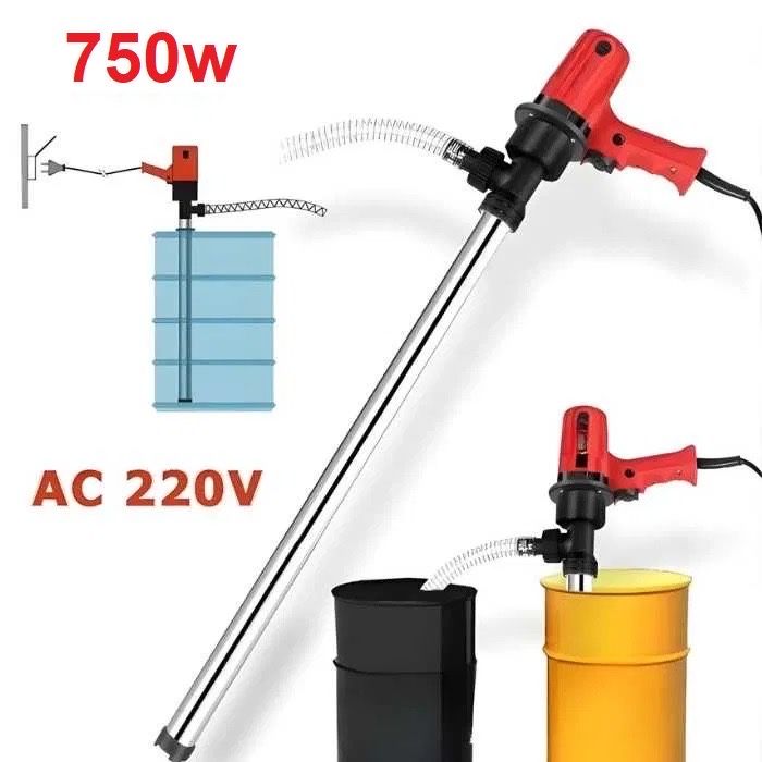 Електрическа помпа за гориво за варел 220V / 750W – дебит до 100 л/мин