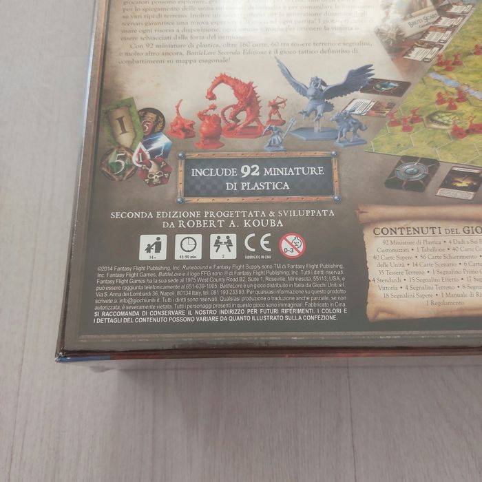Чисто нова настолна игра Battlelore (Second Edition) – Италианско издание (Фабрично запечатана)