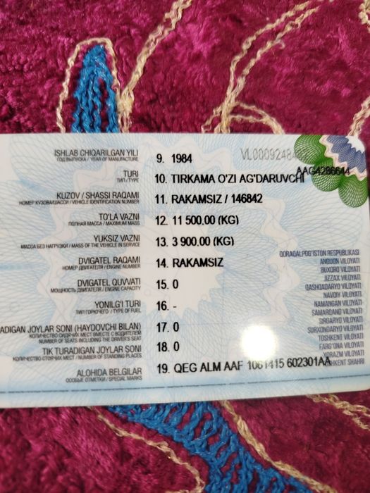 Prsep samasval sotiladi