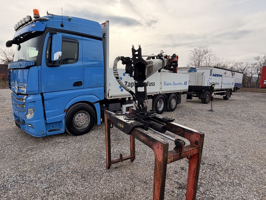 Mercedes-benz Actros 2552 camion cu macara *palfinger 18001L