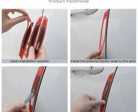 Светлоотразителни предупредителни стикери от въглеродни влакна, устойч