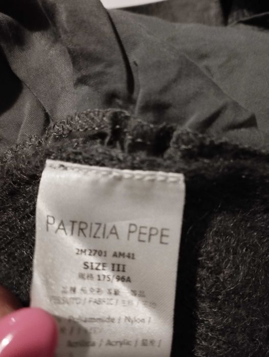 PATRIZIA PEPE мохер и сатенирана коприна дамска блуза