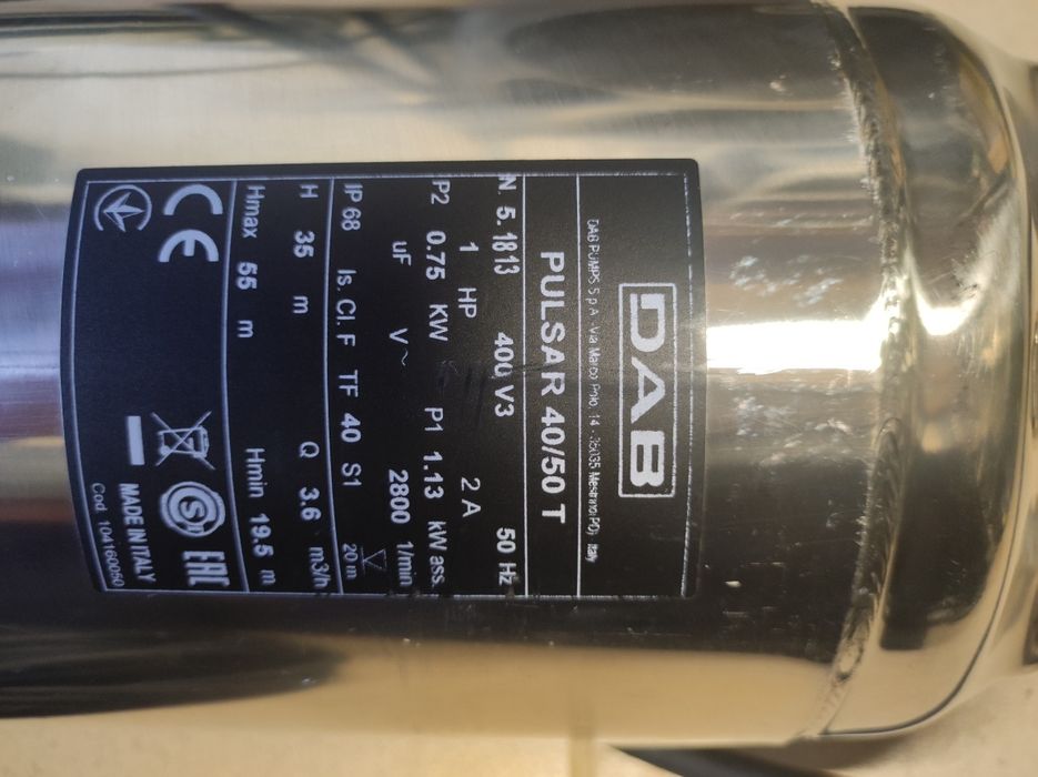 Pompă apă submersibilă DAB Pulsar 40/50T Trifazat