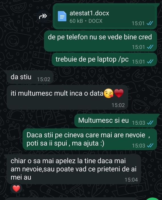 Atestat pentru liceu - orice tema - predare aceeasi zi