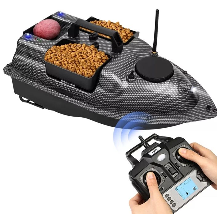 Лодка за захранка карбонова 16 точков GPS Bait Boat,сонар сак зар-авто
