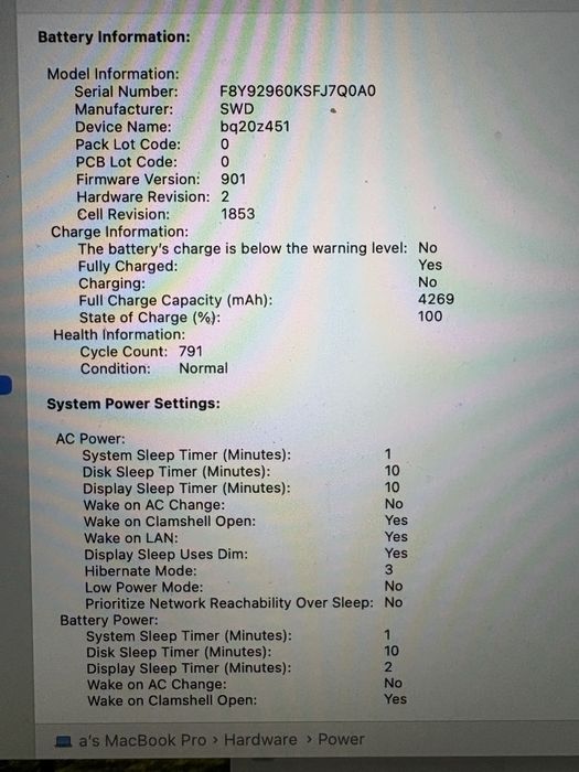 Vand MacBook Pro 2019 Intel i5, 8GB RAM, 512 GB SSD