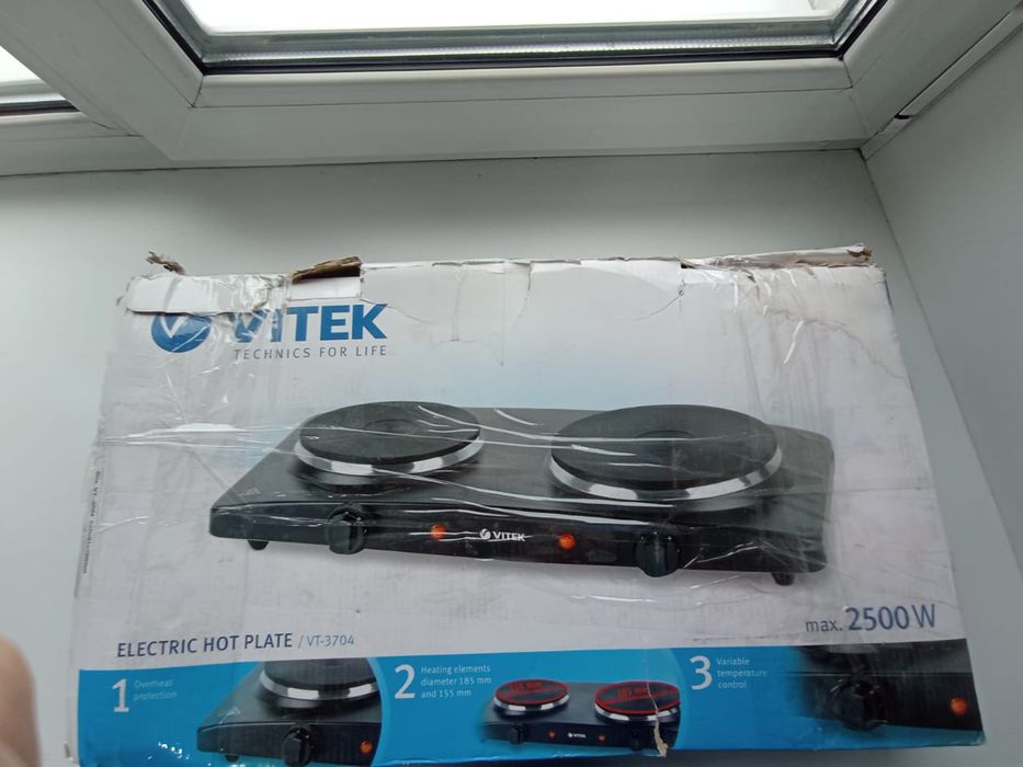 Электроплита две конфорки