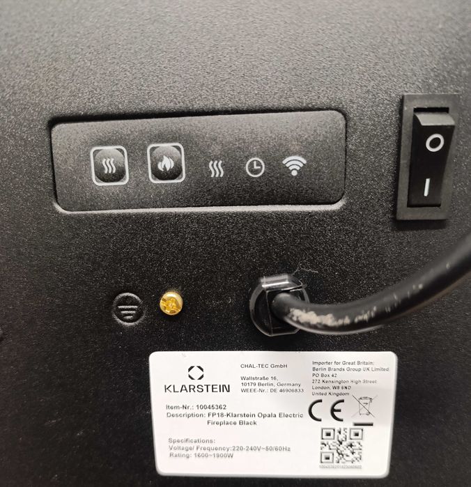 Електрическа камина KLARSTEIN Opala (1900 Watt)
