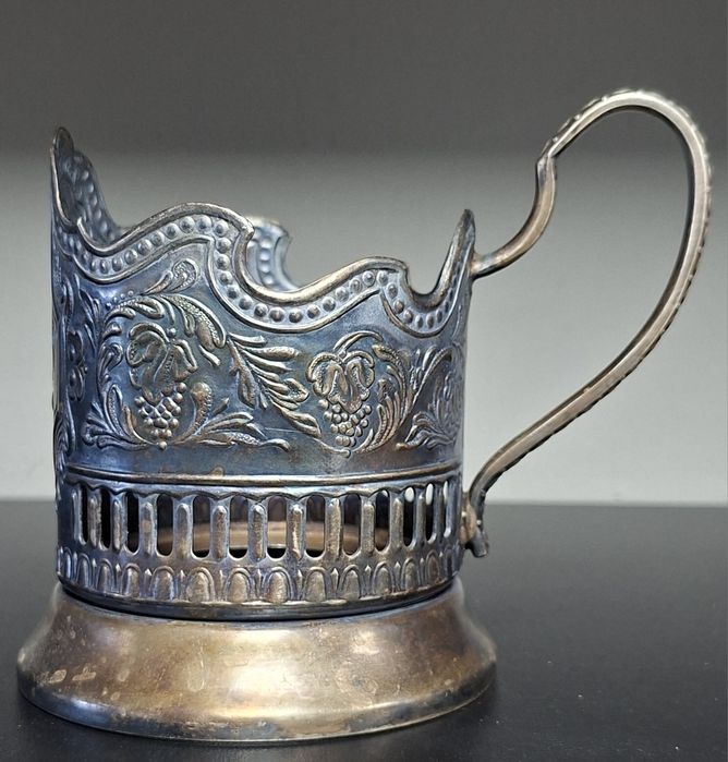 Подстаканник  мельхиор СССР "Космос".