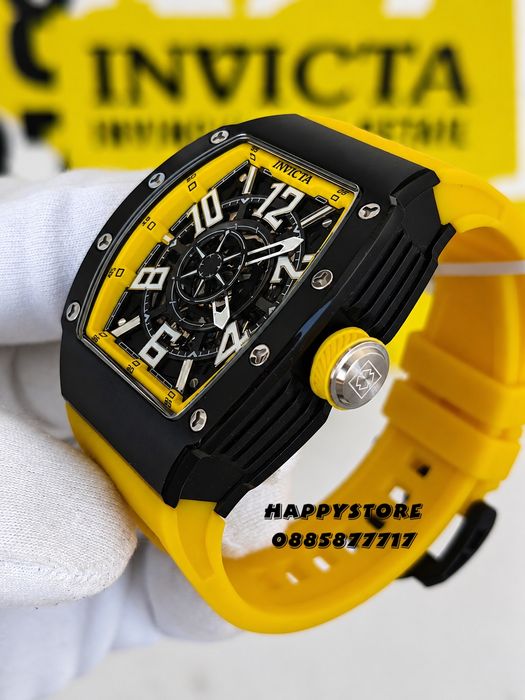 INVICTA Vortex Yellow automatic 43 mm, Инвикта нов мъжки часовник