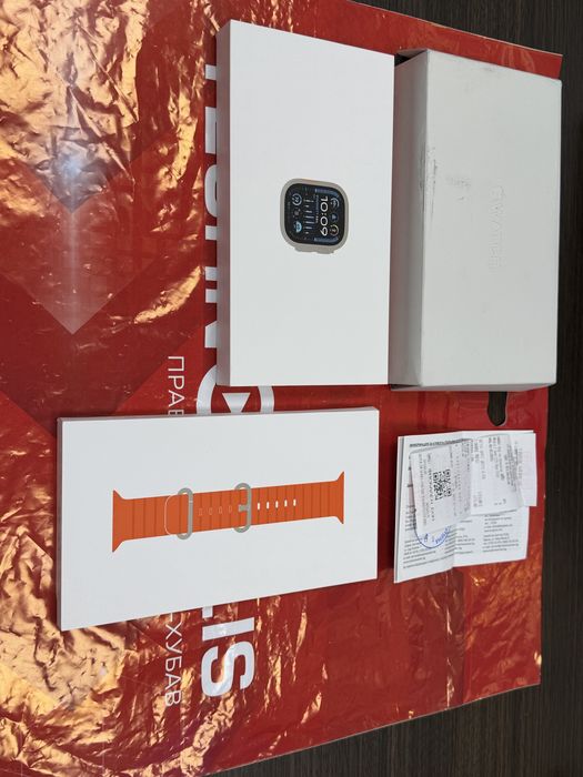 КАТО НОВ 49mm Apple watch ULTRA 2 Technopolis Гаранция 2025 Orange