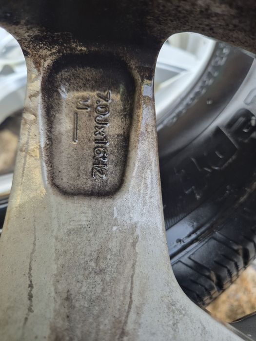 4бр алуминиеви джанти за фолксваген шаран сеат алхамбра 2012г/ 7ж Х16/