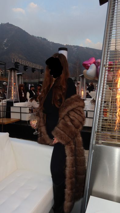 Эко шуба длинная