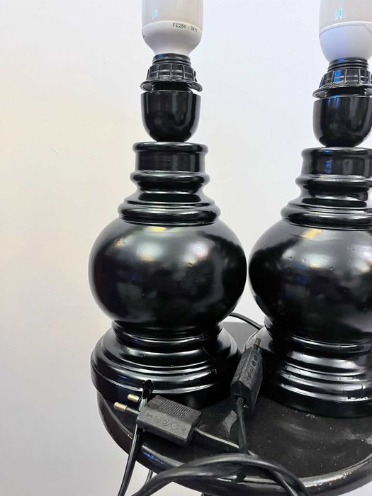 Set 2 veioze lemn lampi functionale bibelouri bibelou figurina ieftine