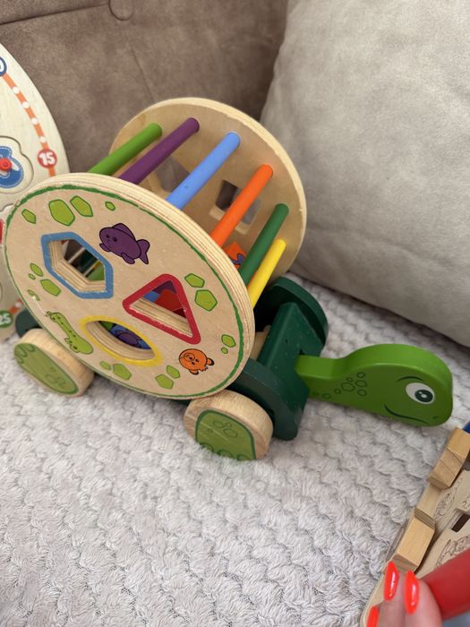 Лот дървени играчки