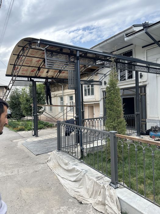 Цех. Навес казирка огрождения решётка дарвоза