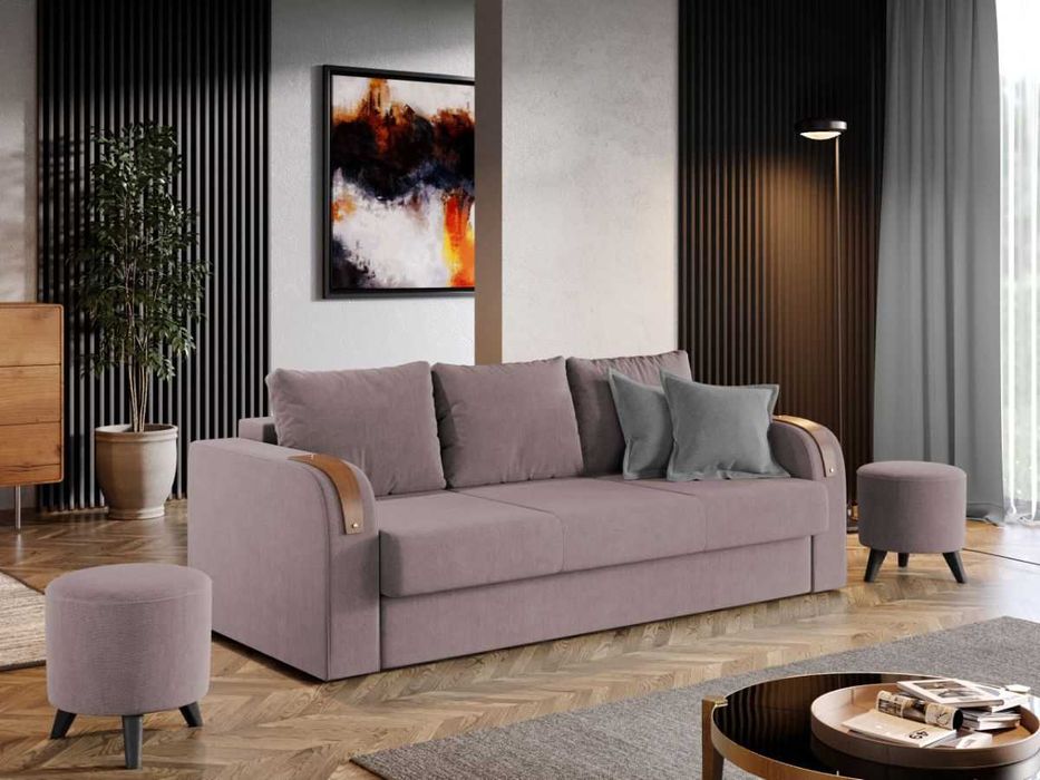 Canapea Extensibila Morelia Roze - Transport Gratuit in 4-10 zile