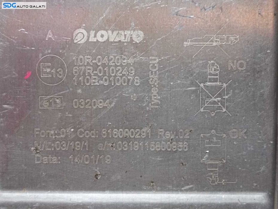 Calculator GPL pentru Motor in 4 Cilindri Lovato EXR Multimarca Fiat Panda 1995 - 2024 Cod 616000291 10R-042094 67R-010249 110R-010078 0319115800956 [M4343]