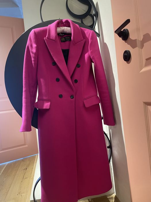 Палто Zara Manteco 75% вълна размер S