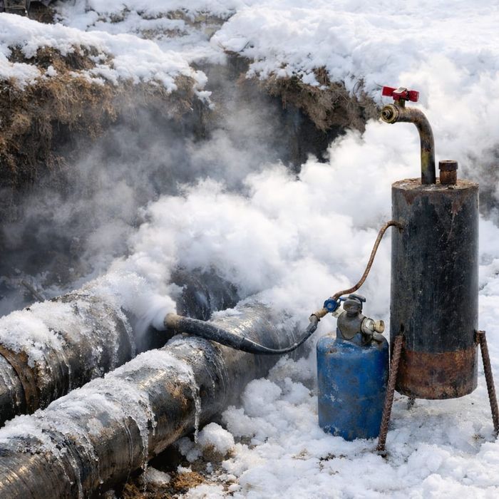Разморозка труб отогрев
