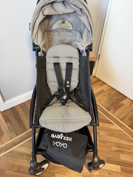Cărucior Babyzen YOYO2 gri, set complet 3 în 1 + accesorii