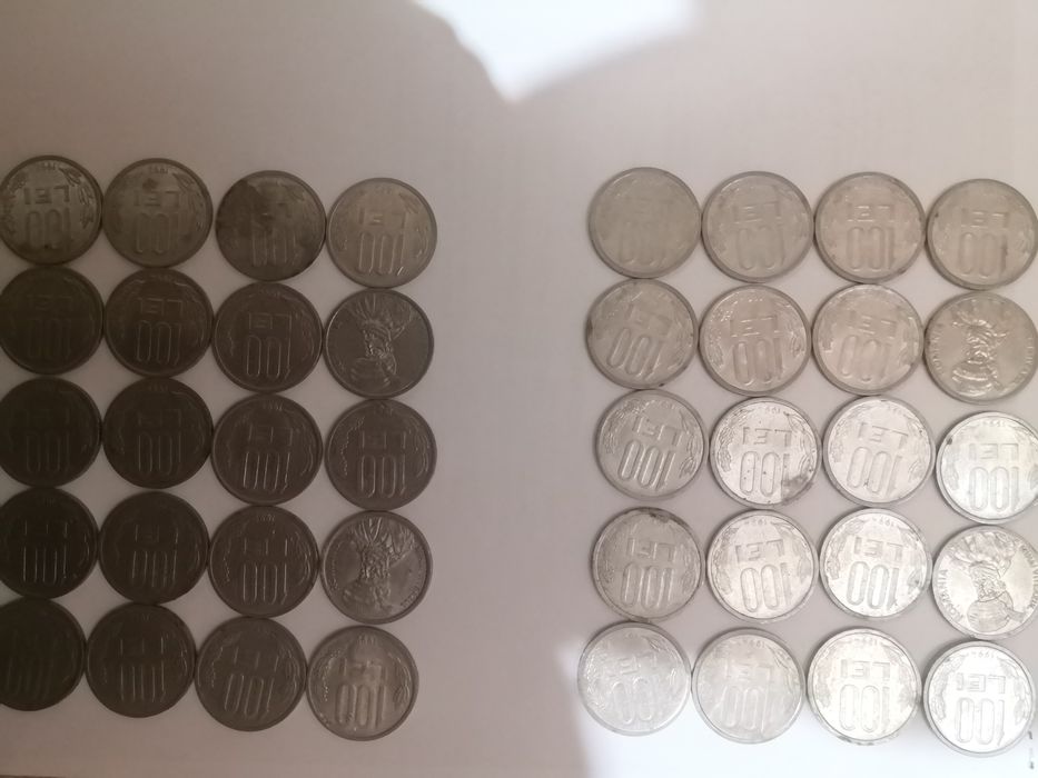 Vând lot monede 100 lei 1992, 1994
