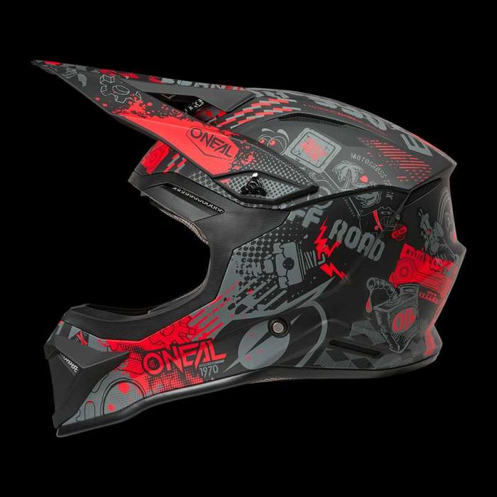 Каска O'NEAL 1SERIES Vibrant Black/Red V.26