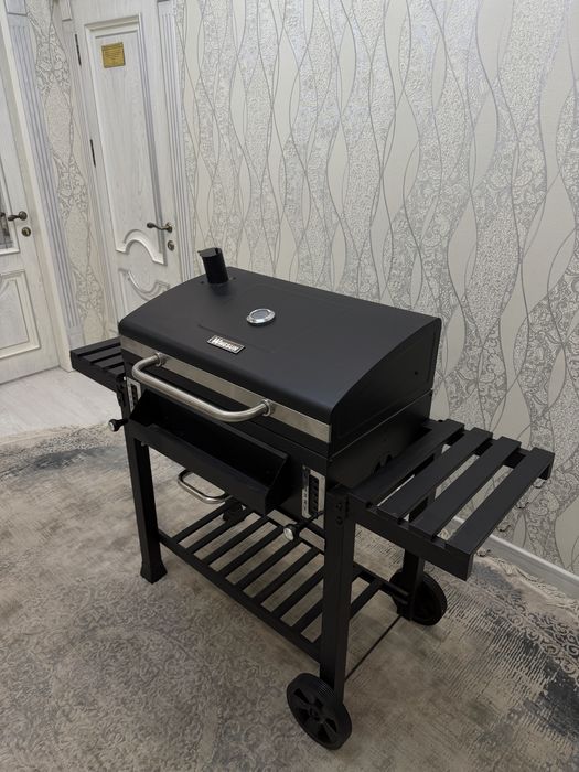 Угольный Гриль Wmesum, мангал на колесах.