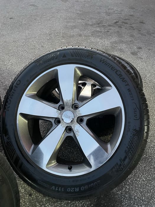 4 броя 5x127 джанти с гуми за grand Cherokee 5x127 със зимни гуми  265/50R20 7мм
