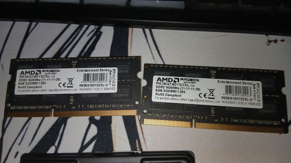 ОЗУ DDR 3 1600 MHz