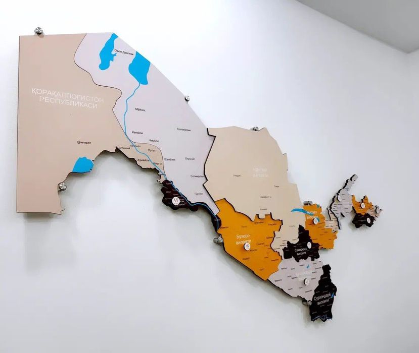 Интерьерная карта мира