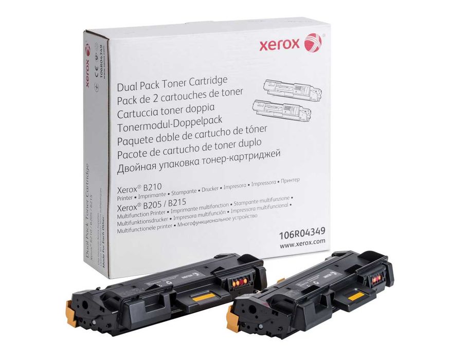 Toner Xerox Dual Pack 106R04349, Negru - OEM/ORIGINAL