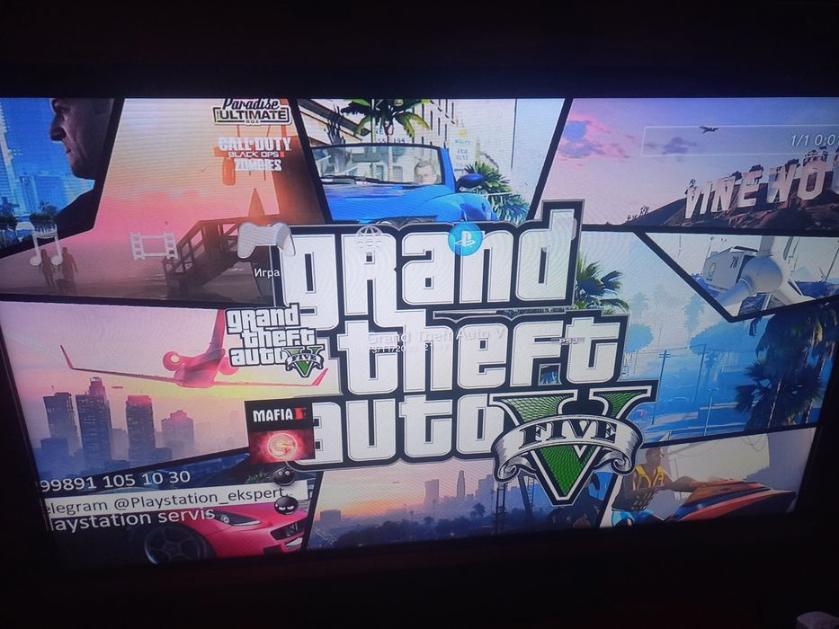 PS3 slim holati ideal tiniq 2 djoystik bor o'yinlar yozilgan