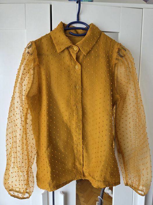 Camasa cu mâneci transparente