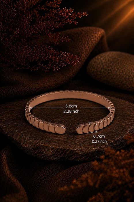 Set 4 Brățări din Cupru Premium pentru Bărbați și Unisex Model Roman și Elegant