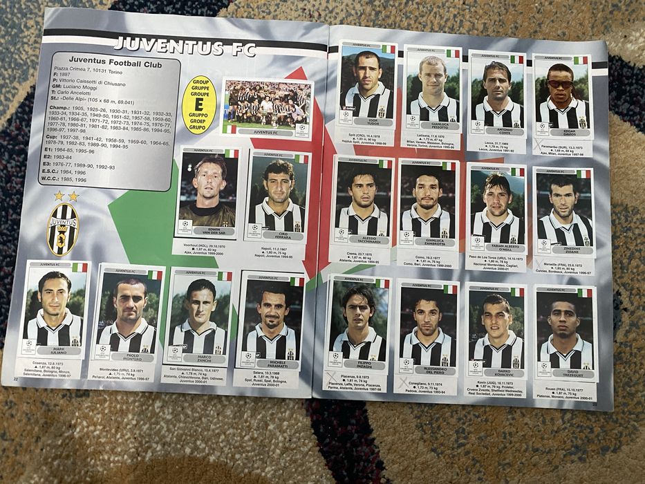 Panini Champions League 2000/2001. Album 98% complete.