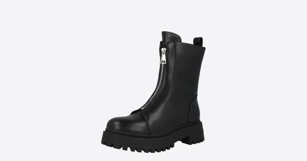 ABOUT YOU Къси ботуши 'Ilaria' в Черно