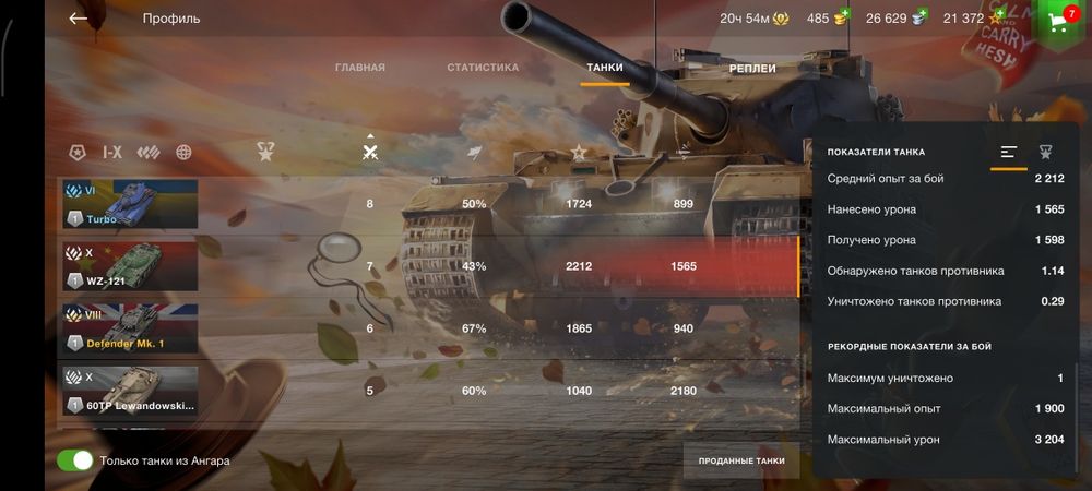 Продаю аккаунт WoT BLitz