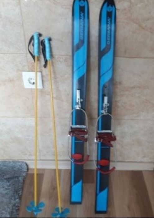 Детски ски със щеки, немски.