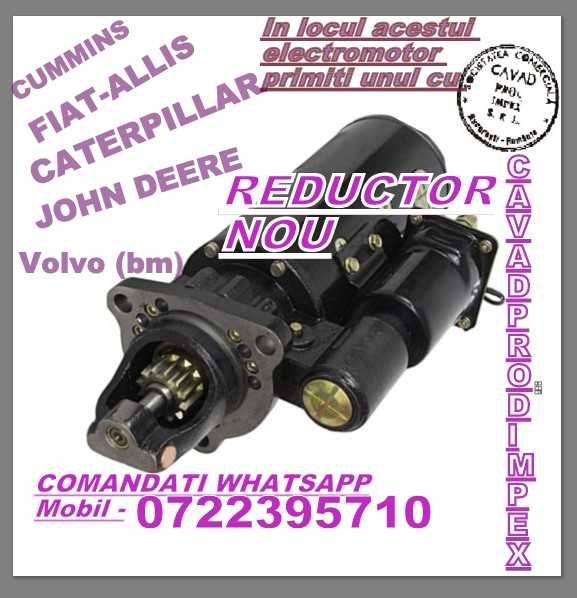 Electromotor cu reductor Caterpillar,Cummins,J Deere,Volvo 12dinti 24v