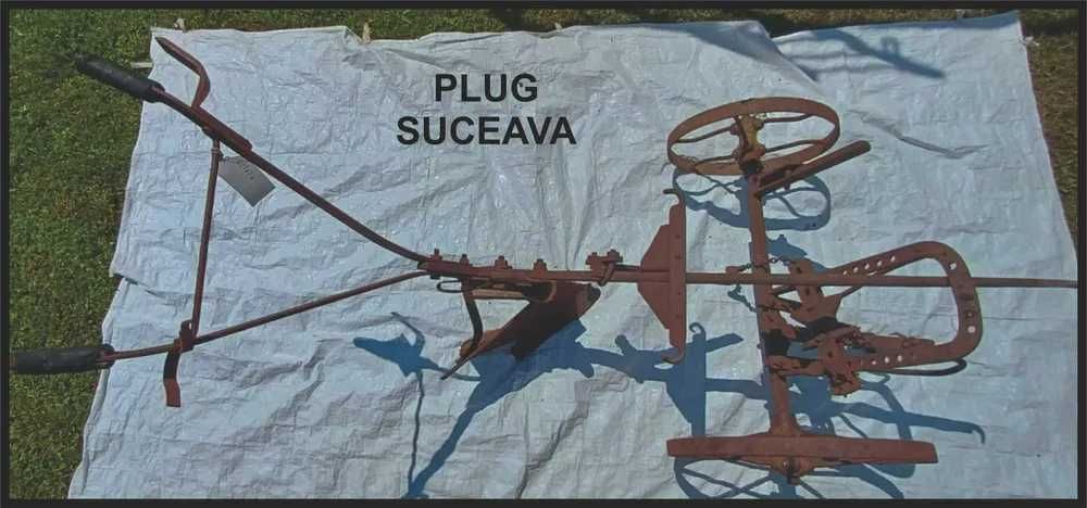 Pluguri vechi din lemn si fier + Sanie din lemn functionala